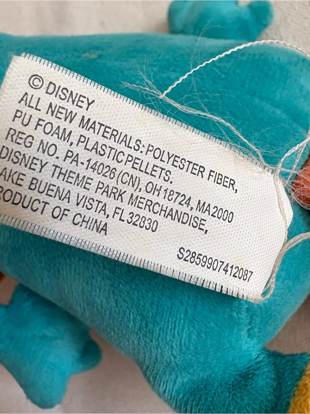 Disney Parks Phineas and Ferb Perry the Platypus Plush Stuffed Animal Brown Hat